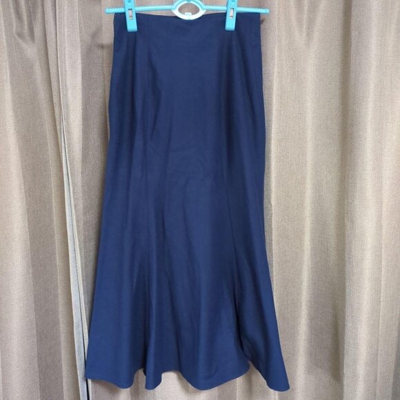 UNIQLO Navy Flare Skirt Long Skirt Mermaid Skirt - Picture 1 of 4